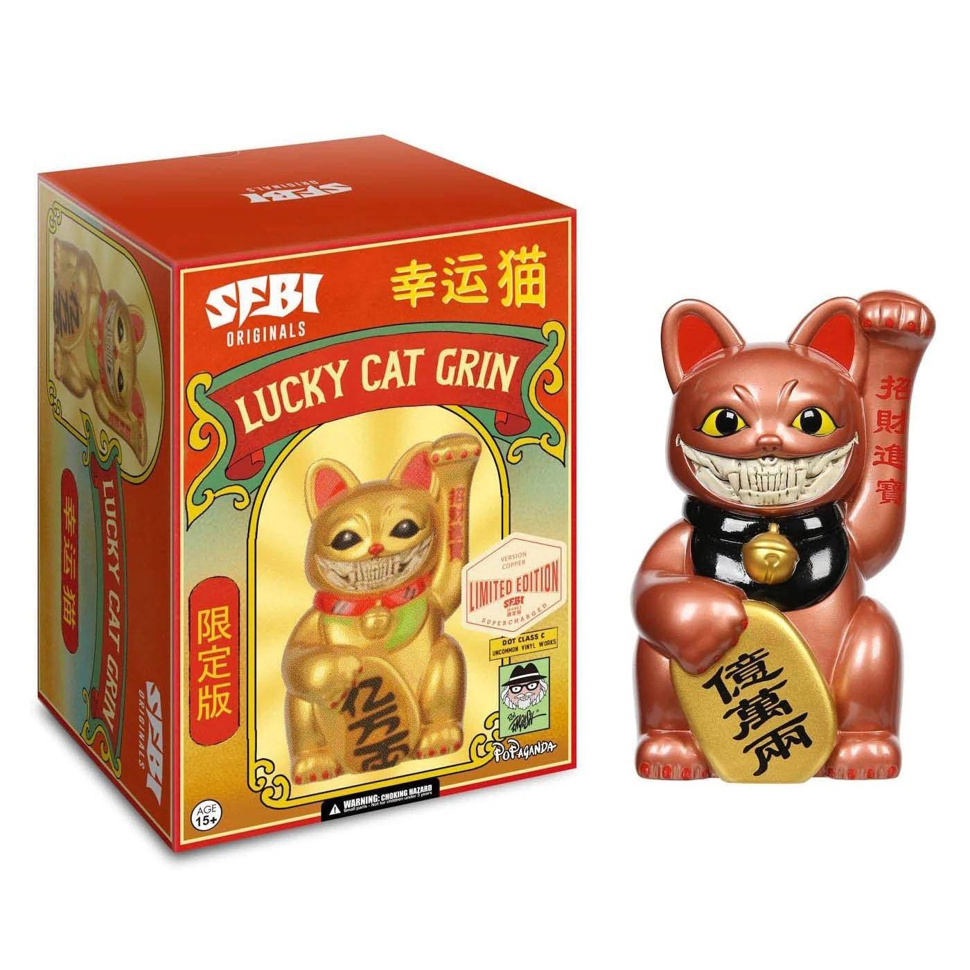 Lucky Cat Grin 9″ Soft Vinyl Figure by Ron English [SOBRE PEDIDO 