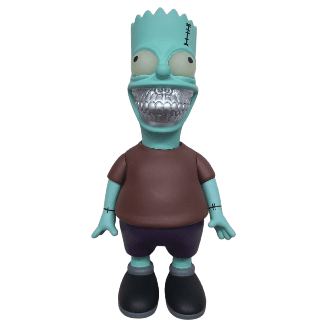 Simpsons Bart Grin Zombie Silver Edition 8 Figure By Ron English (2015) 01 | Monkey Paw Mexico