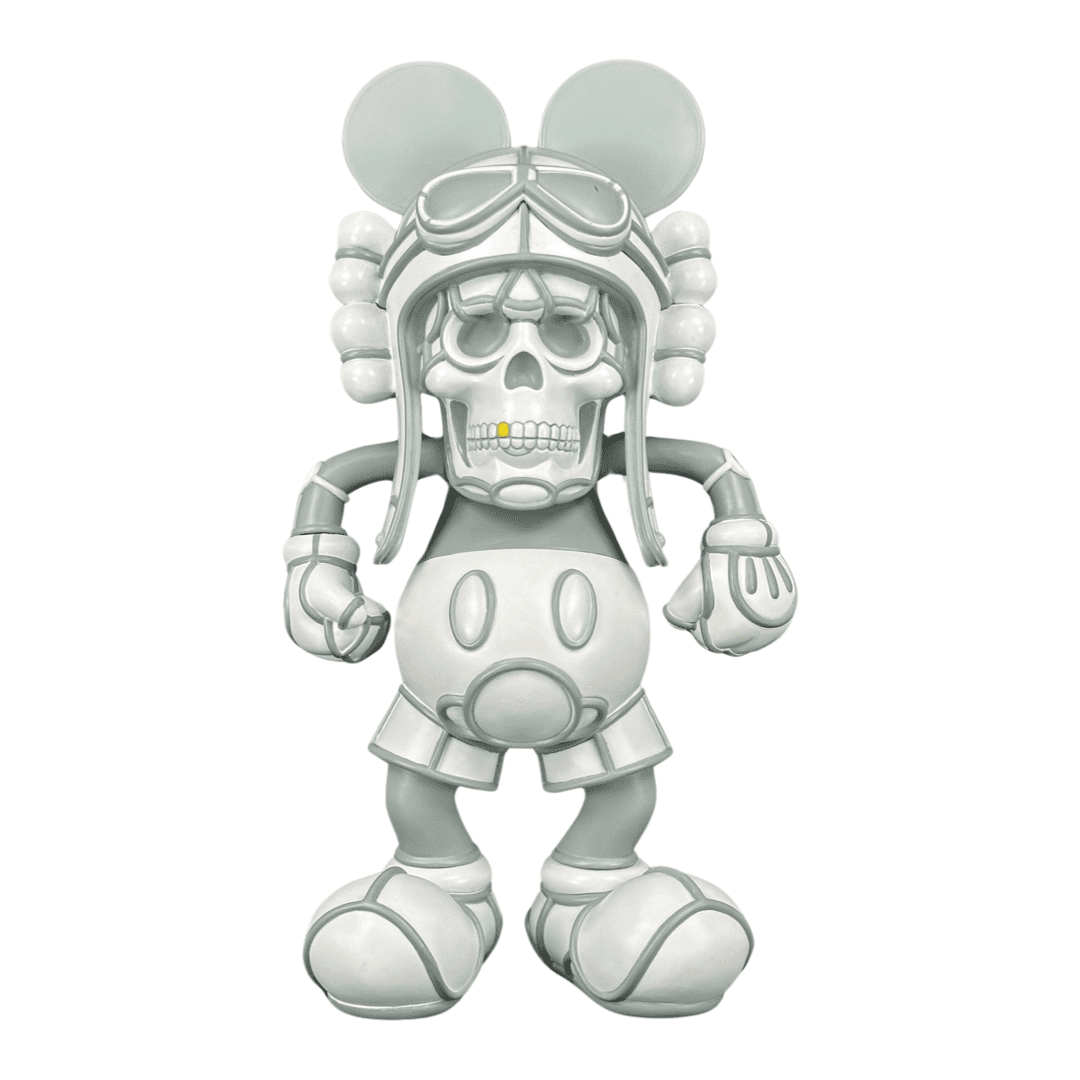 Deathshead Mickey White 11″ Figure by David Flores (2012 Signed