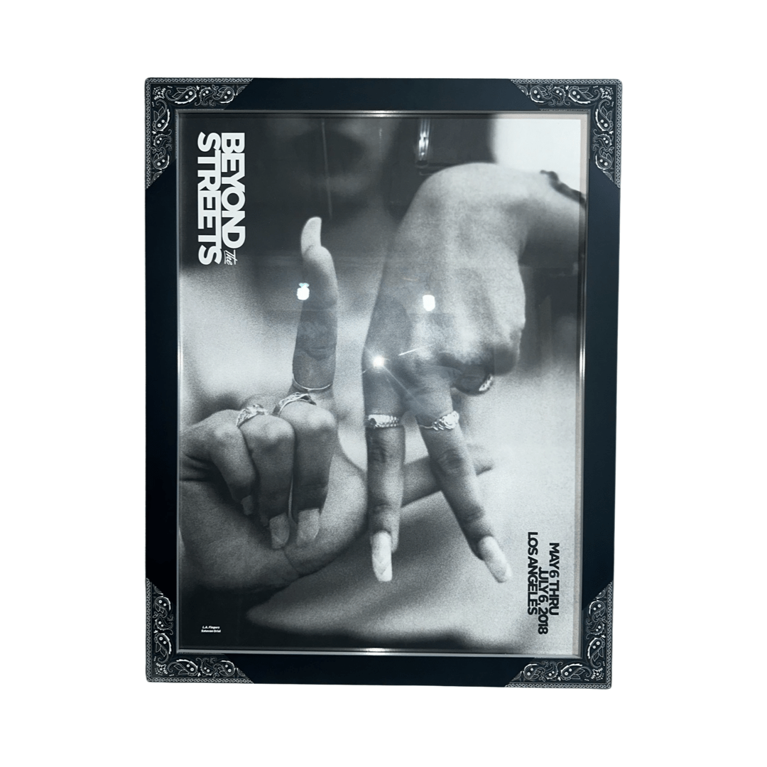 Estevan Oriol LA Fingers 71x50cm Custome Frame (2018) 01 | Monkey Paw Mexico