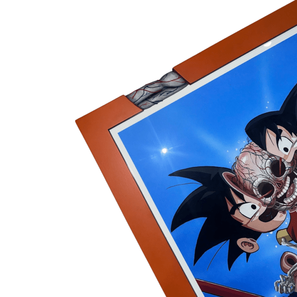 Nychos Goku Anatomy 65x65cm Custome Frame (2023) 05 | Monkey Paw Mexico