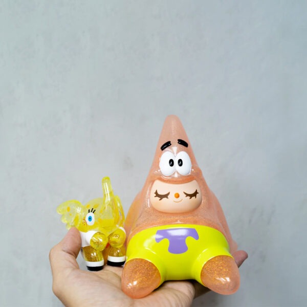 Patrick Greenie & Spongebob Elfie Glitter 6.5 Figure By Too Nathapong 03 | Monkey Paw Mexico