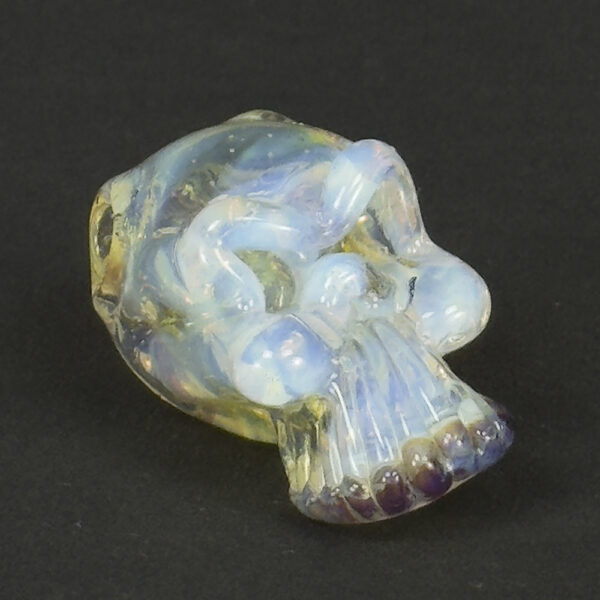 Gorilla Skull Clear Blue 1.5 Pendant 04 | Monkey Paw Mexico