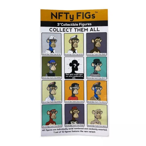 NFTY Figs Series 1 3 Figure By Bored Ape Yacht Club (Blind Box) 03 | Monkey Paw Mexico