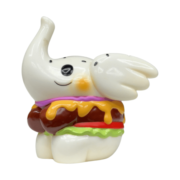 Greenie & Elfie Elephant Burger 3.5 Figure By Too Nathapong 03 | Monkey Paw Mexico
