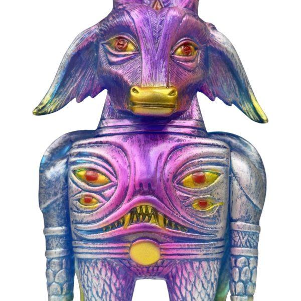 Baphomaniac Clear Blue 8'' Figure By Martin Otiveros 03 | Monkey Paw Mexico