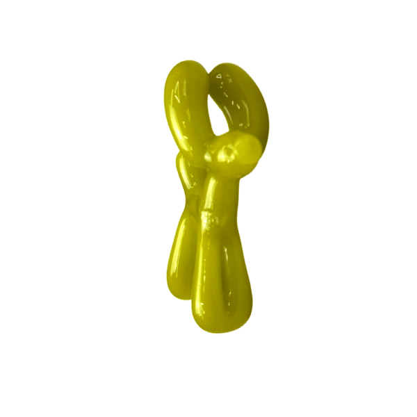 Balloon Dog Yellow Glass Pendant 2" 02 | Monkey Paw Mexico