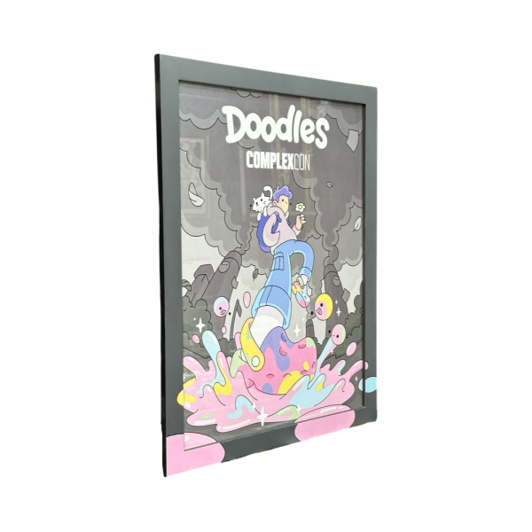 Doodles X Crocks X Complex Con 2023 70x55 Cm Framed Print 02 | Monkey Paw Mexico