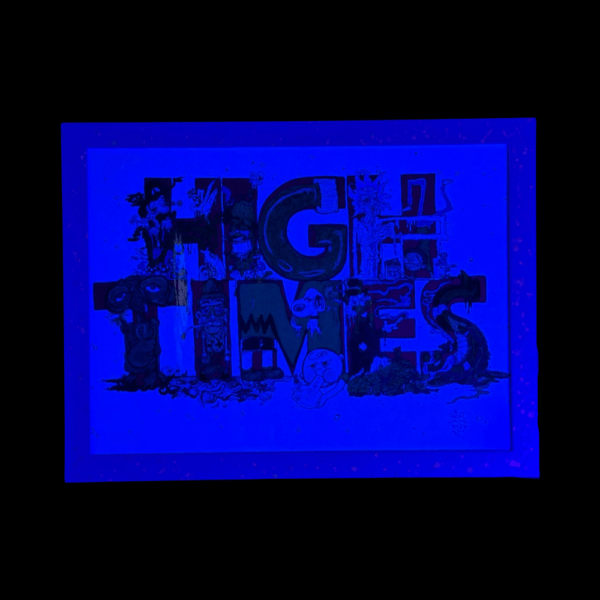 High Times Mural (Official) 51x67 cm Framed Print By Vincent Gordon 02 | Monkey Paw Mexico