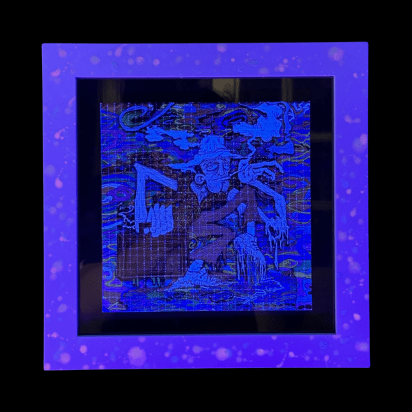 Melt Tech Gonzo 30x30 cm Framed Print By Vincent Gordon 02 | Monkey Paw Mexico