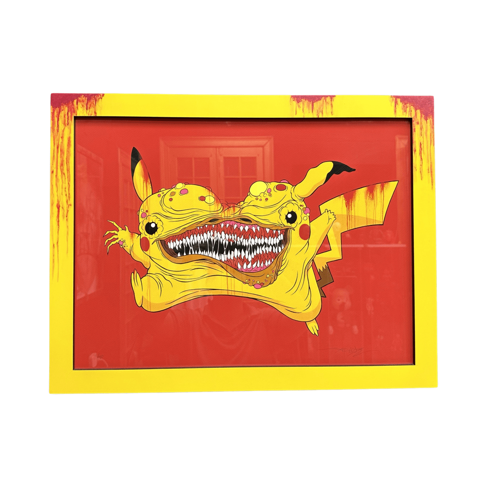 Mutant Pikachu 55x70 Cm Framed Print By Alex Pardee 01 | Monkey Paw Mexico