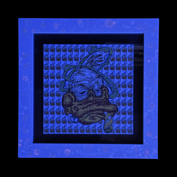 Spun Duck Blotter Art 30x30 Framed Print By Vincent Gordon 03 | Monkey Paw Mexico