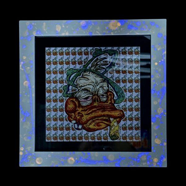 Spun Duck Blotter Art 30x30 Framed Print By Vincent Gordon 02 | Monkey Paw Mexico