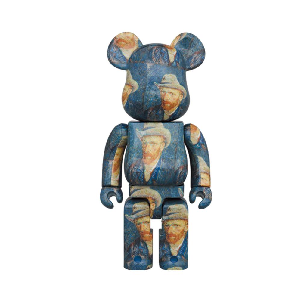 Be@rbrick 1000% [Van Gogh Museum] Self-Portrait With Grey Felt Hat 27.5" Figure 01 | Monkey Paw Mexico