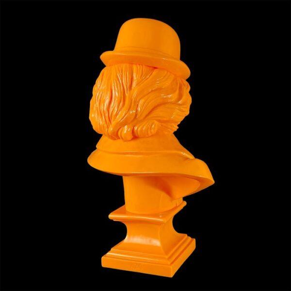 Ludwig Van Bust Orange 15" Designer Toy by Frank Kozik 03| Monkey Paw Mexico