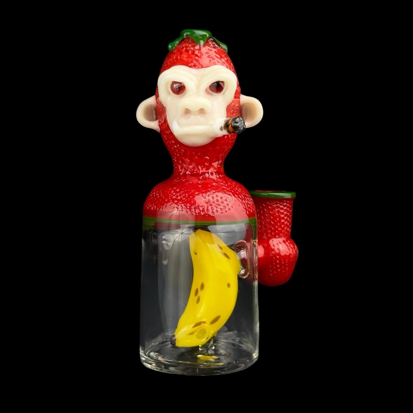 Smoke Chimp Strawberry Edition 6.5 Rig By The Glass Fish (Complete Set) 01 | Monkey Paw Mexico