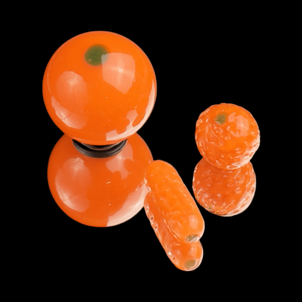 Smoke Chimp Orange Edition 6.5" Rig By The Glass Fish (Complete Set) 09 | Monkey Paw Mexico