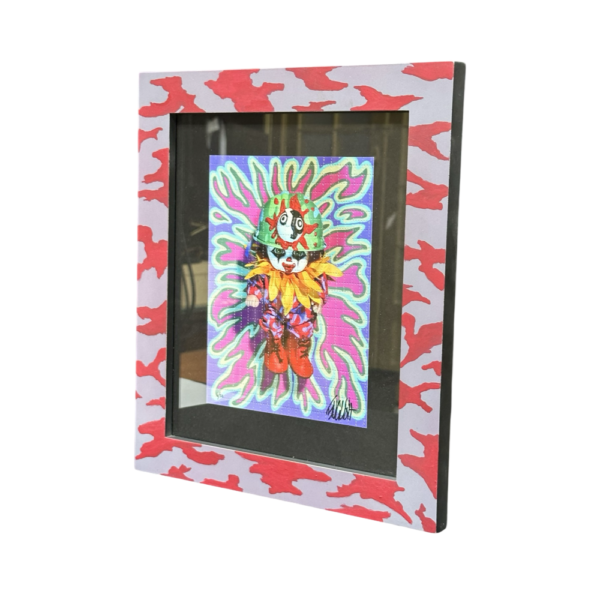 Yin Yang Clown Framed Print 33x33cm By Ron English 02 Monkey Paw Mexico