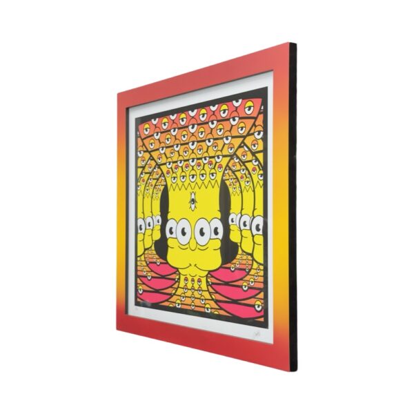 Trippy Bart 57x55 cm Framed Print By Burendo Studio 02 Monkey Paw Mexico