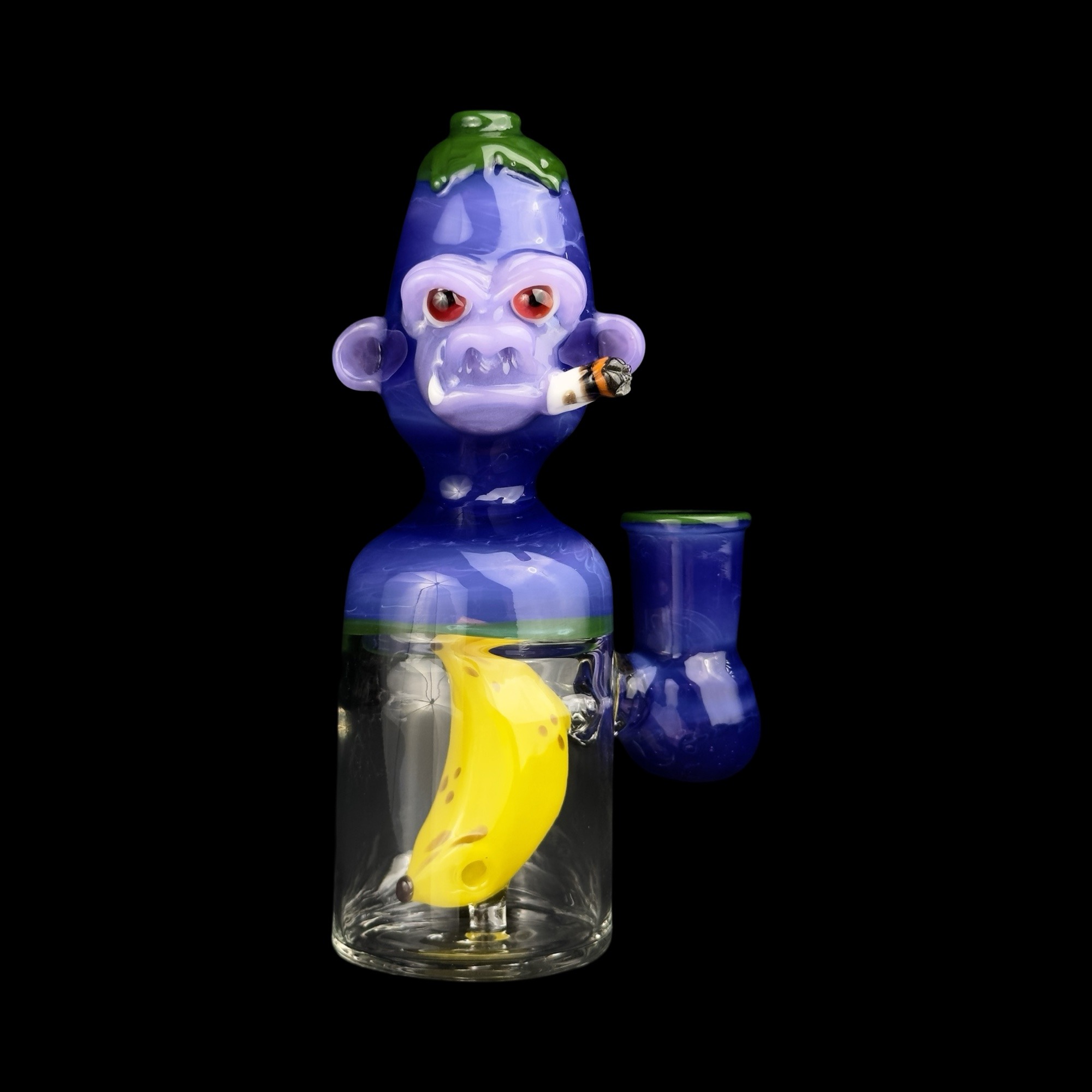 Smoke Chimp Eggplant Edition 6.5 Rig By The Glass Fish (Complete Set) 01 | Monkey Paw Mexico