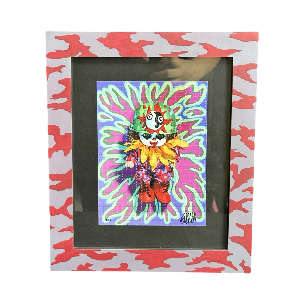 Yin Yang Clown Framed Print 33x33cm By Ron English 01 Monkey Paw Mexico