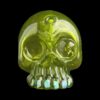 Skull Lime Green Gem Eye Stardust UV Over With Opal Teeht 3