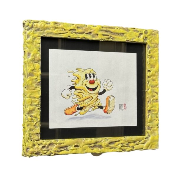 Honey 33x30 cm Framed Original Artwork By Jualdi 02 Monkey Paw Mexico