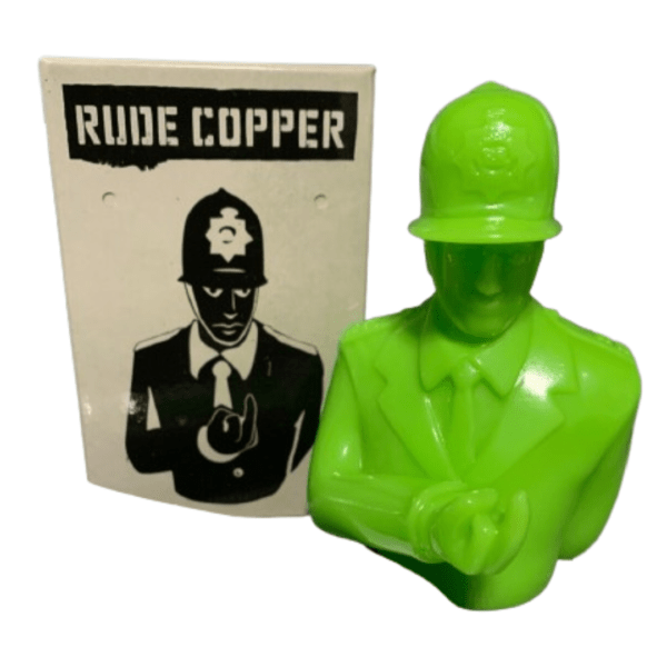 Apologies To Banksy Rude Copper Green 4" Figure