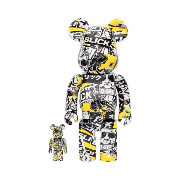 All Over Pattern Print Bearbrick 400% & 100% By OG Slick (DCON24 Exclusive) 05 | Monkey Paw México