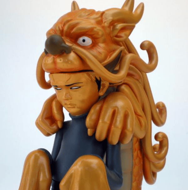 Dragon Boy Gold 10" Figure By Sam Flores Monkey Paw Mexico