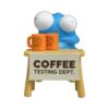 Coffee Testin Dept. 3.5 figure by Andrew Bell (2) | Monkey Paw Mexico