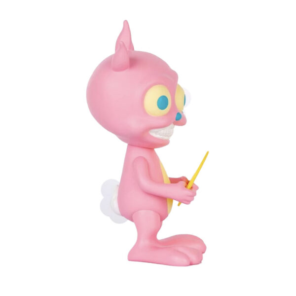 Pink Rabbit Grin (Tower Records) 8 figure by Ron English | Monkey Paw Mexico