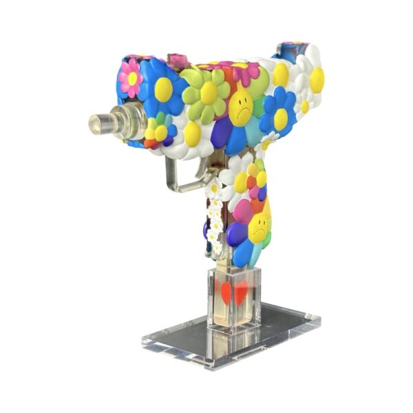 Shoeuzi Flower Power Uzi Gun 100% figure by J-Ldn Takashi Muraki (3) | Monkey Paw Mexico
