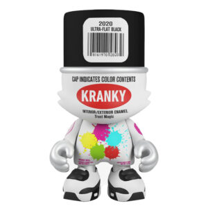 Ultra-Flat Black Superkranky 8 figure by Sket-One | Monkey Paw Mexico