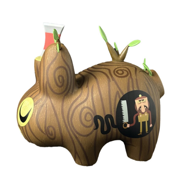 Wood Labbit 4 figure by Frank Kozik x Amanda Visell (2) | Monkey Paw Mexico
