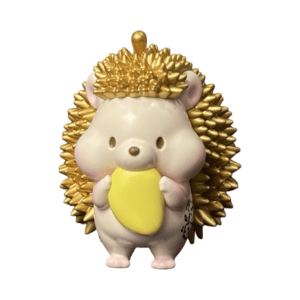 Metallic Yellow Durian Hedgehog 6” Figure Signed by Jinart