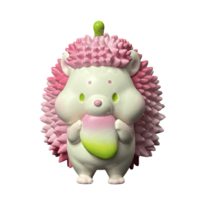 Pink/Green Hedgehog 6” Figure Signed by Jinart