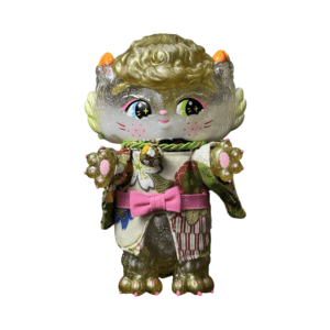 Green Kimono Cat 6" Figure by Miloza Ma