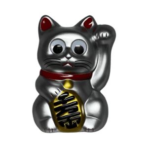 Lucky Cat Silver 7" Figure by leeeeeetoy
