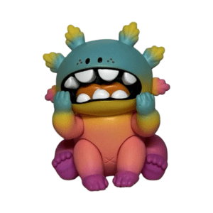 Rainbow Axolot! Macaroni 6″ Figure by Grape Brain X Loo 1