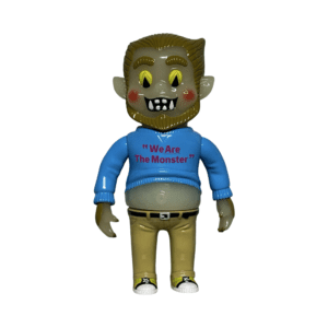 Wolf Man Blue Sweater 10” Figure by Knuckles 1 | Monkey Paw Mexico