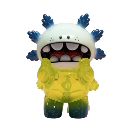 Axolotl Macaroni UV Reactive 3.5 Figure by Grape Brain 01 | Monkey Paw Mexico