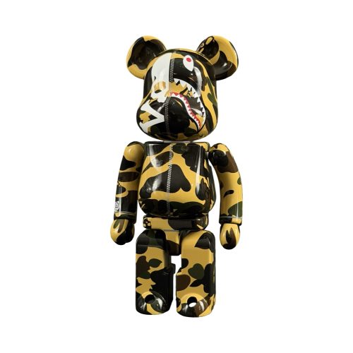 Bape x Mastermind Shark Hoodie Yellow Edition 200% Bearbrick by Medicom Toy x Bandai 01 | Monkey Paw México