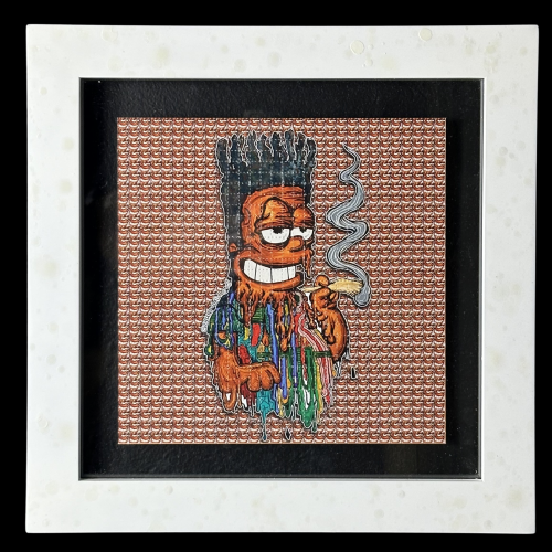 Bart Poppa 30x30 cm Framed Print By Vincent Gordon 01 | Monkey Paw Mexico