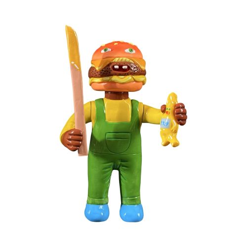 Burger Kun 9” Figure by Dehara Yukinori x Happi Class 01 | Monkey Paw México