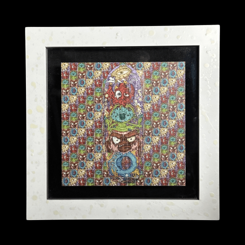 Coyle Totem 30x30 cm Framed Print By Vincent Gordon 01 | Monkey Paw Mexico