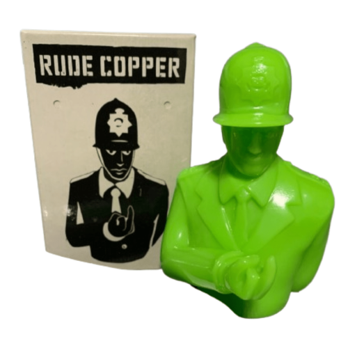 Apologies To Banksy Rude Copper Green 4" Figure