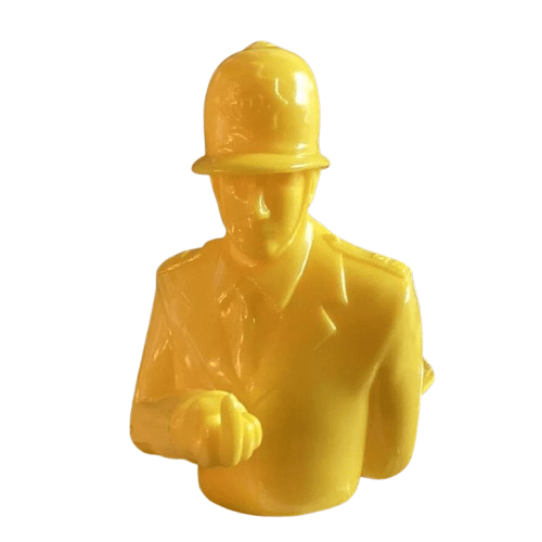 Apologies To Banksy Rude Copper Yellow 4" Figure