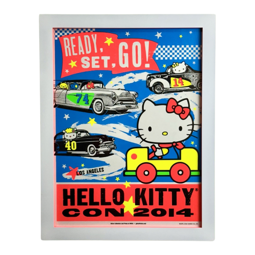 Hellow Kitty Con 2014 Neon 70x55 Cm Framed Print 01 | Monkey Paw Mexico