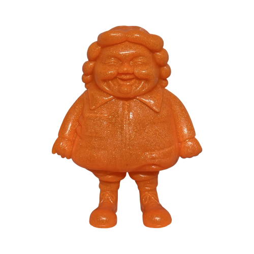 MC Supersized Orange Glitter 10” Figure by Ron English 1 | Monkey Paw Mexico